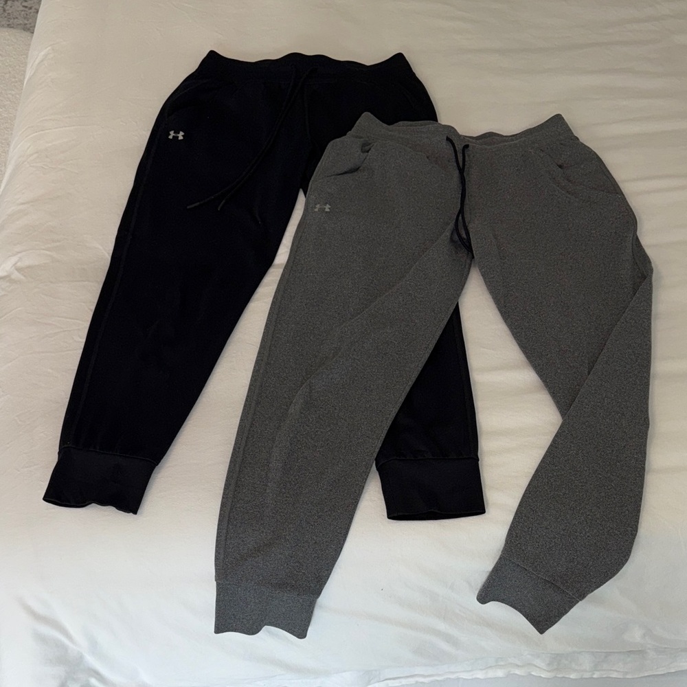 Under Armour Black and Heather Gray Jogger Set